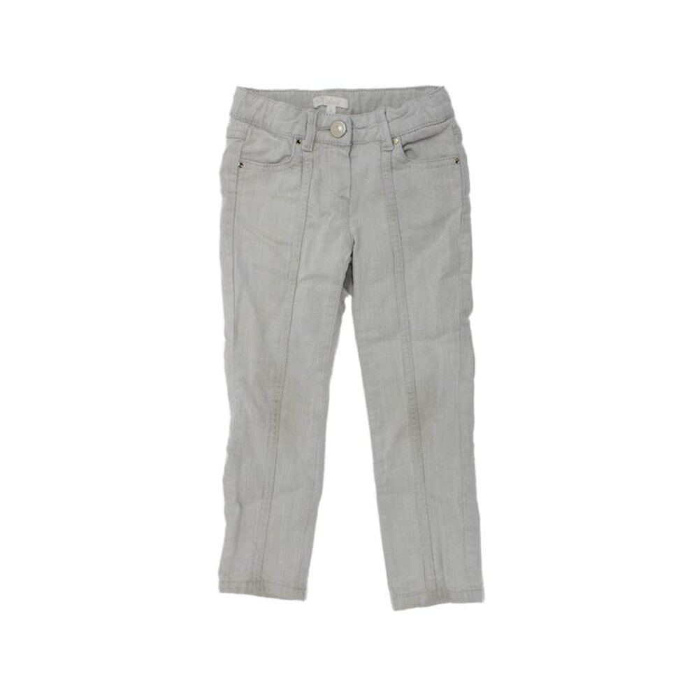 Chloe Girls Zipper Fly Straight Leg Jeans Gray Denim Size 4